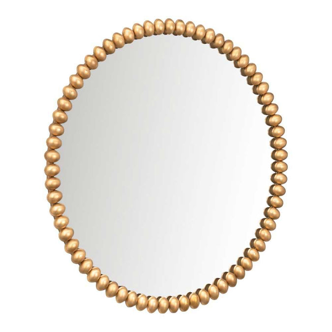 Esme Round Wall Mirror - Gold Leaf - - Eleganté
