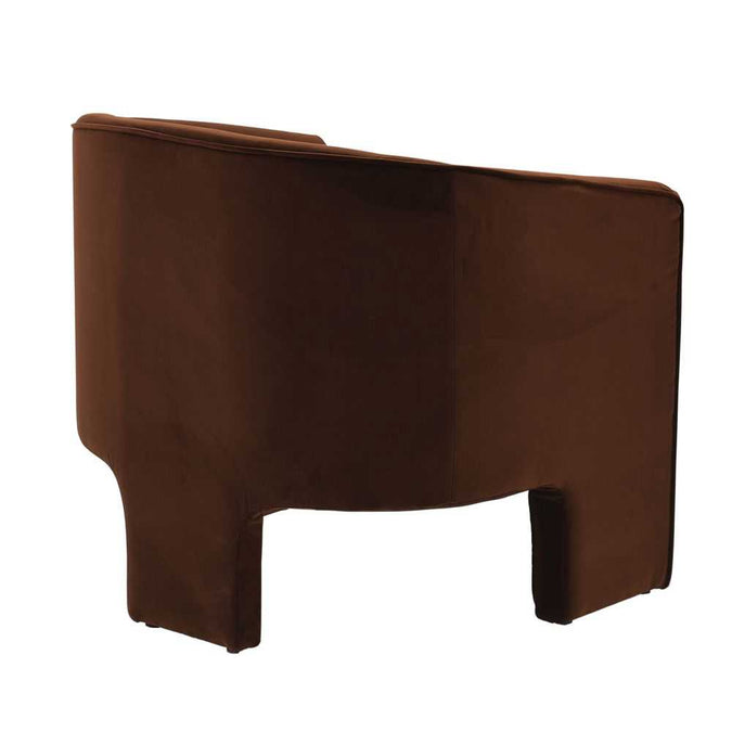 Kylie Arm Chair - Dark Chocolate Velvet - - Eleganté