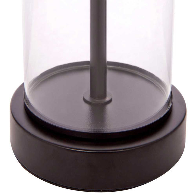 East Side Table Lamp - Black w White Shade - - Eleganté