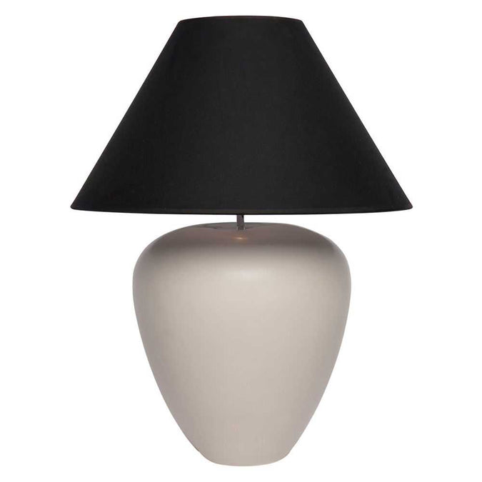 Picasso Table Lamp - Natural w Black Shade - - Eleganté