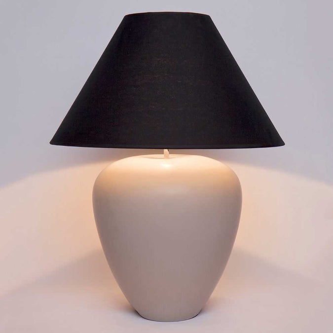 Picasso Table Lamp - Natural w Black Shade - - Eleganté