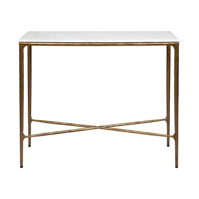 Heston Marble Console Table - Small Brass - - Eleganté