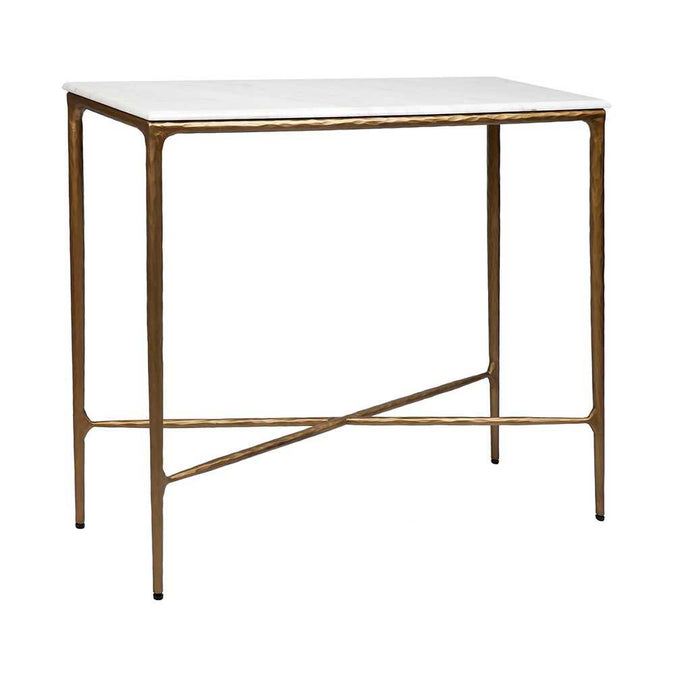 Heston Marble Console Table - Small Brass - - Eleganté