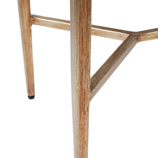 Chloe Stone Console Table - Small Antique Gold - - Eleganté