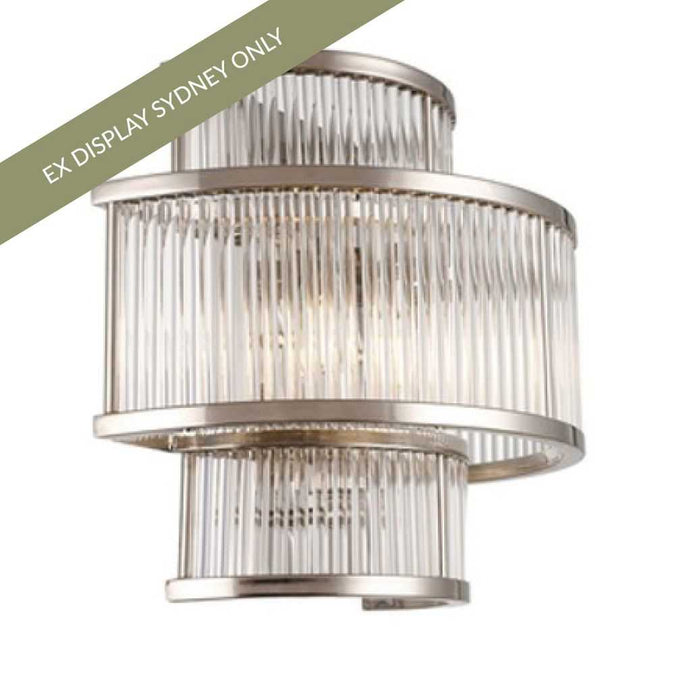 Fontaine Wall Sconce - Nickel - OUTLET NSW - - Eleganté