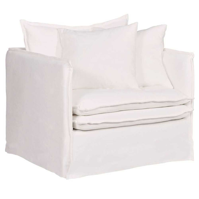 Fable Upholstery Swatch - White - - Eleganté
