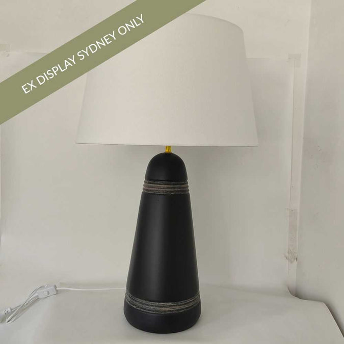 Farrell Table Lamp - Charcoal - OUTLET NSW - - Eleganté