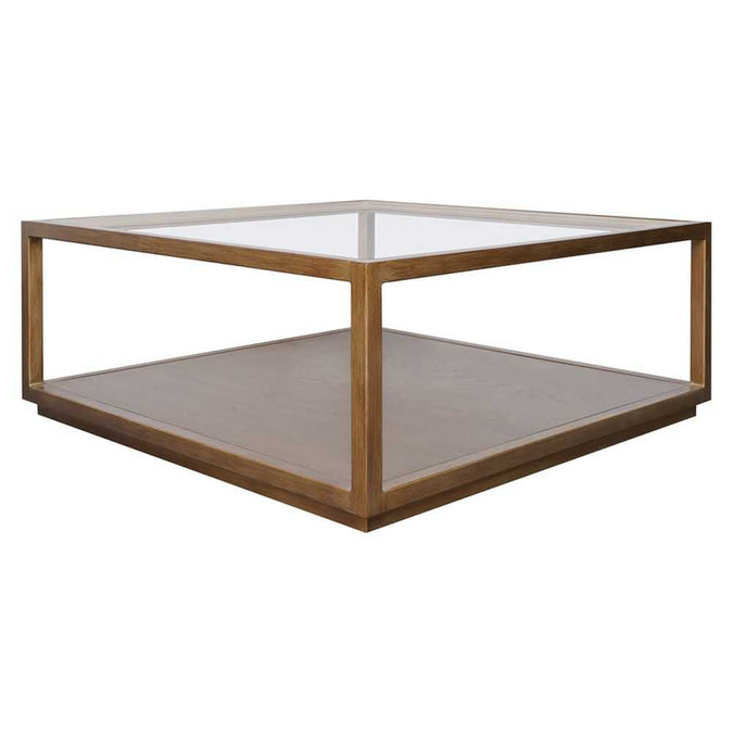 Sadie Square Coffee Table - Antique Gold
