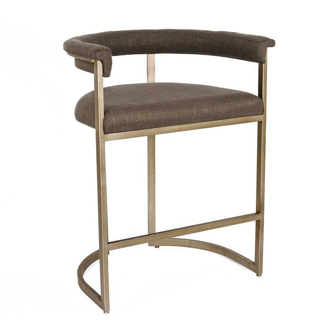Dino Kitchen Stool - Chocolate Linen