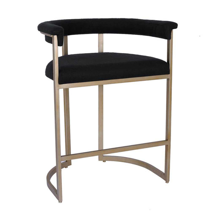 Dino Kitchen Stool - Black Linen