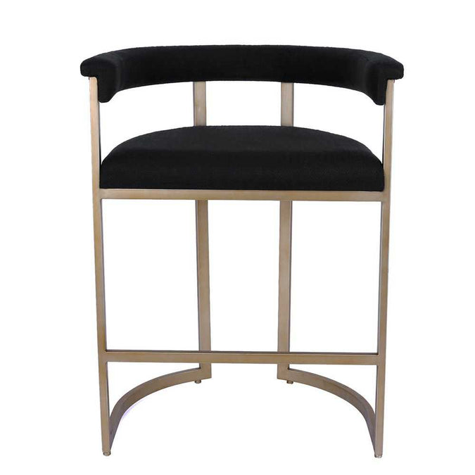 Dino Kitchen Stool - Black Linen