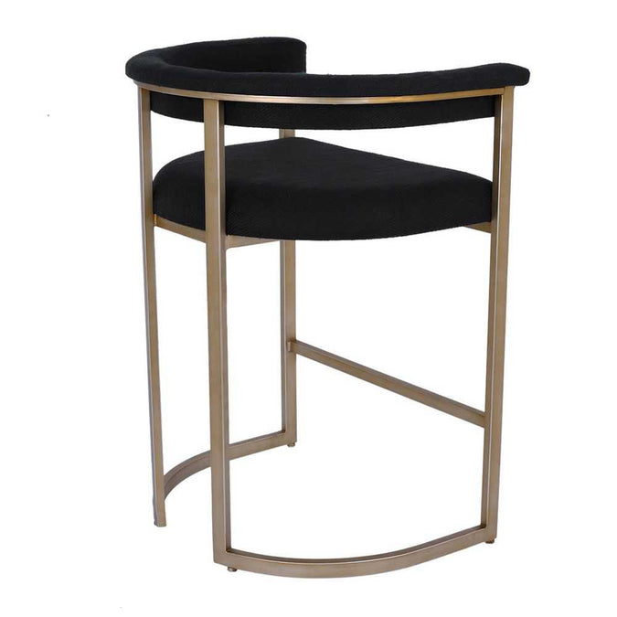 Dino Kitchen Stool - Black Linen