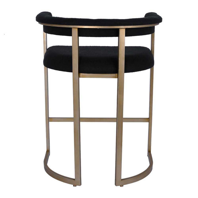 Dino Kitchen Stool - Black Linen