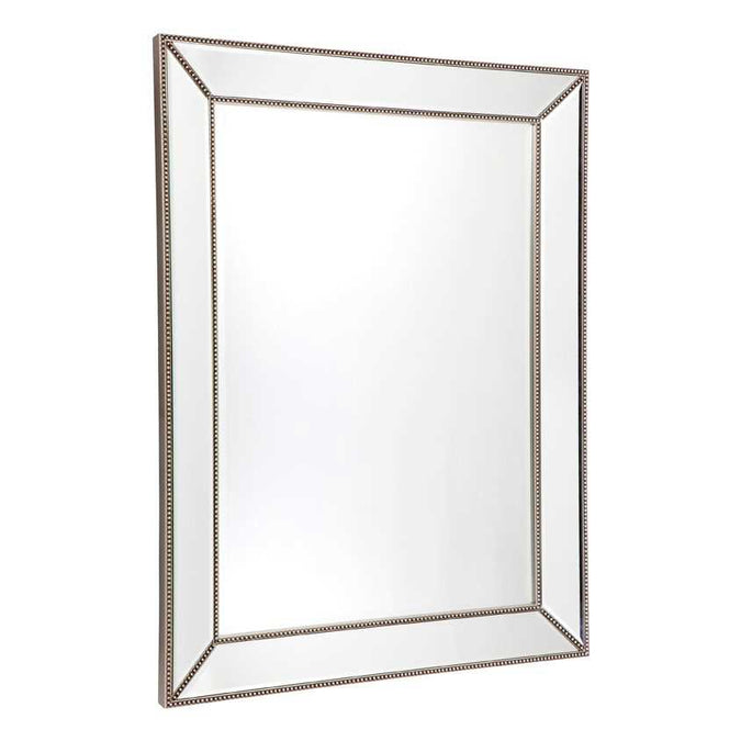 Zeta Wall Mirror - Large Antique Silver