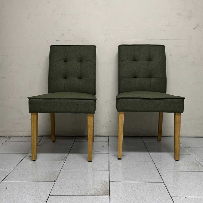 Arnie Dining Chair Set of 2 - Olive - OUTLET NSW