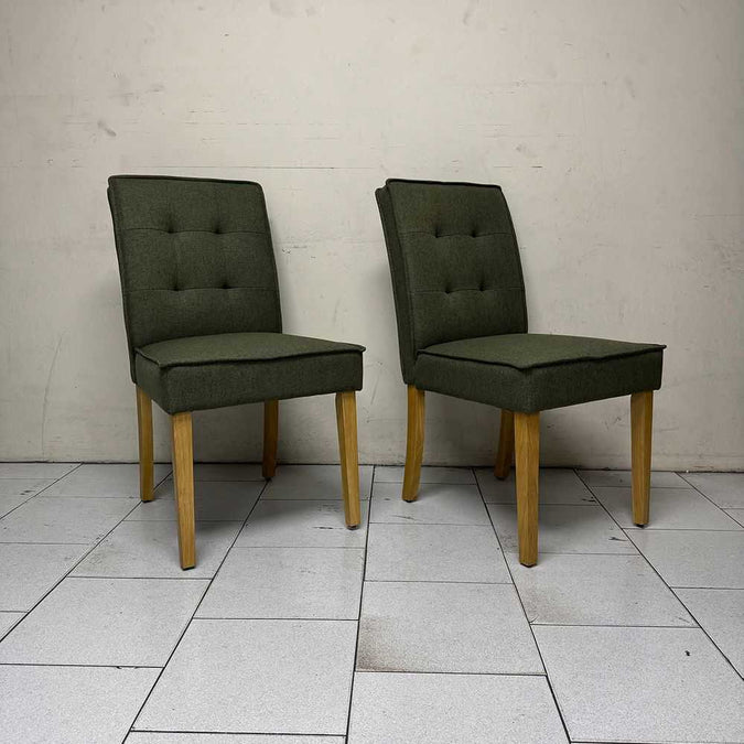 Arnie Dining Chair Set of 2 - Olive - OUTLET NSW