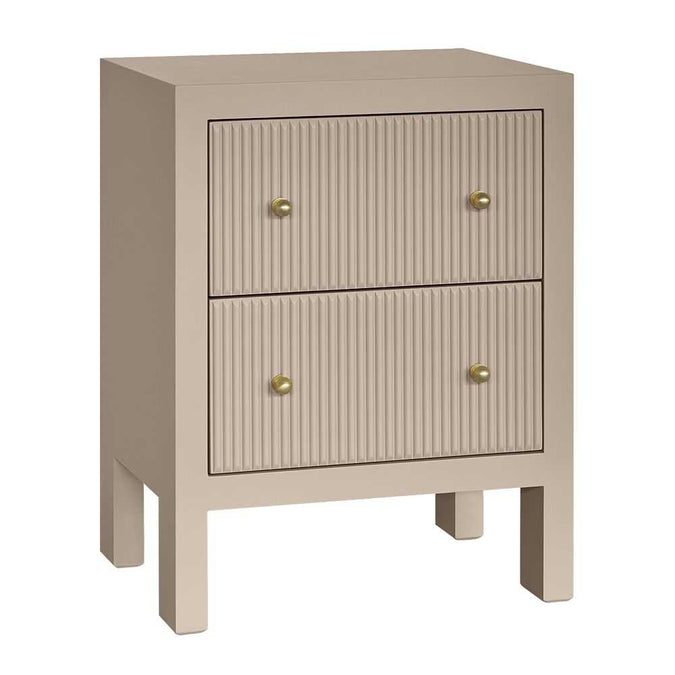 Ariana Bedside Table - Small Beige - - Eleganté