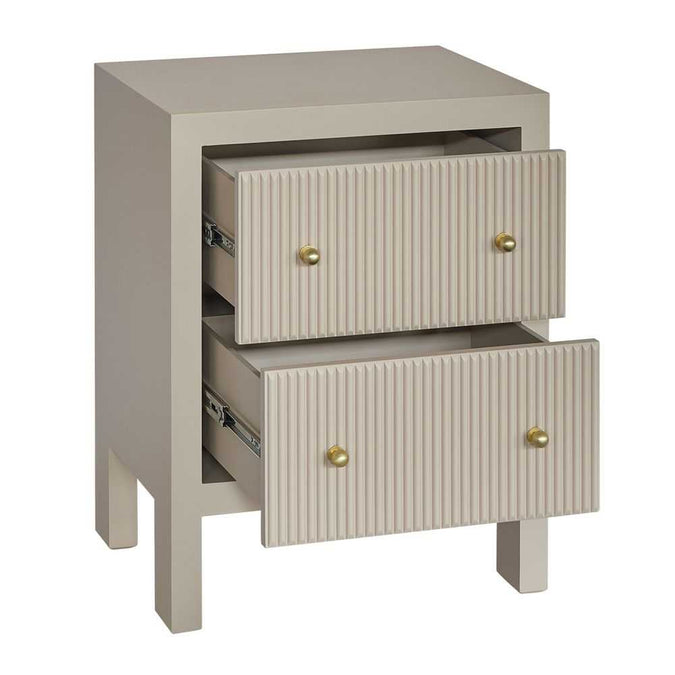 Ariana Bedside Table - Small Beige - - Eleganté