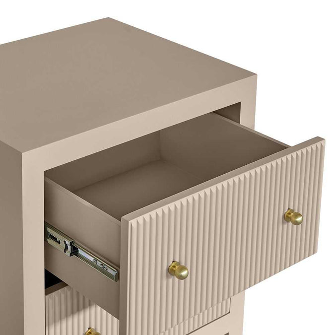 Ariana Bedside Table - Small Beige - - Eleganté