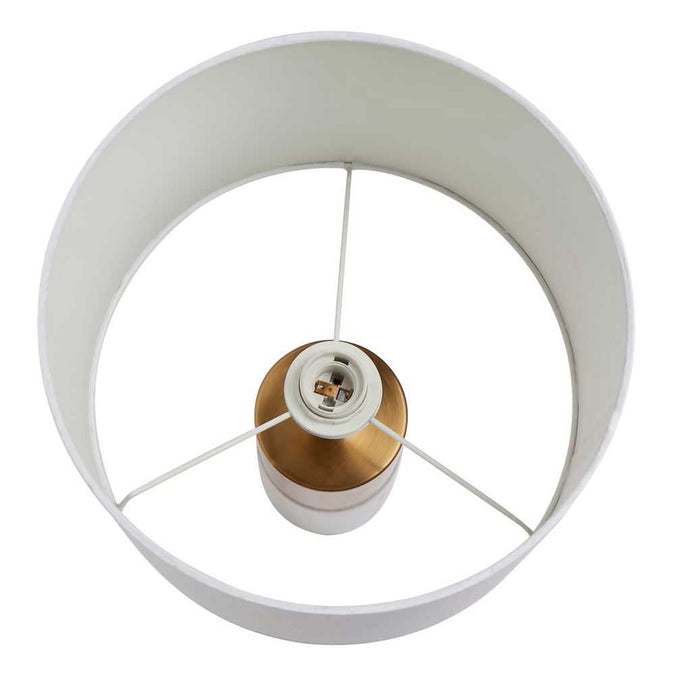 Lane Table Lamp - White - - Eleganté