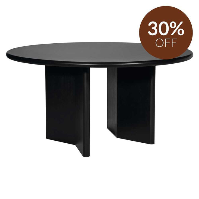 Montauk Round Dining Table - 1.5m Black
