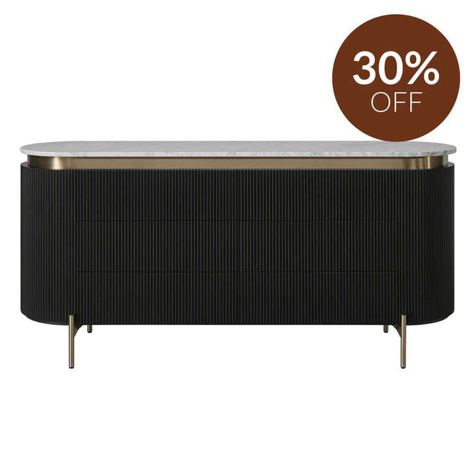 Demarco 6 Drawer Chest - Black