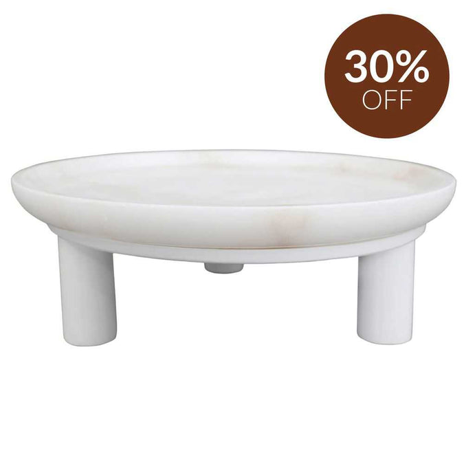 Eileen Footed Bowl - Large White