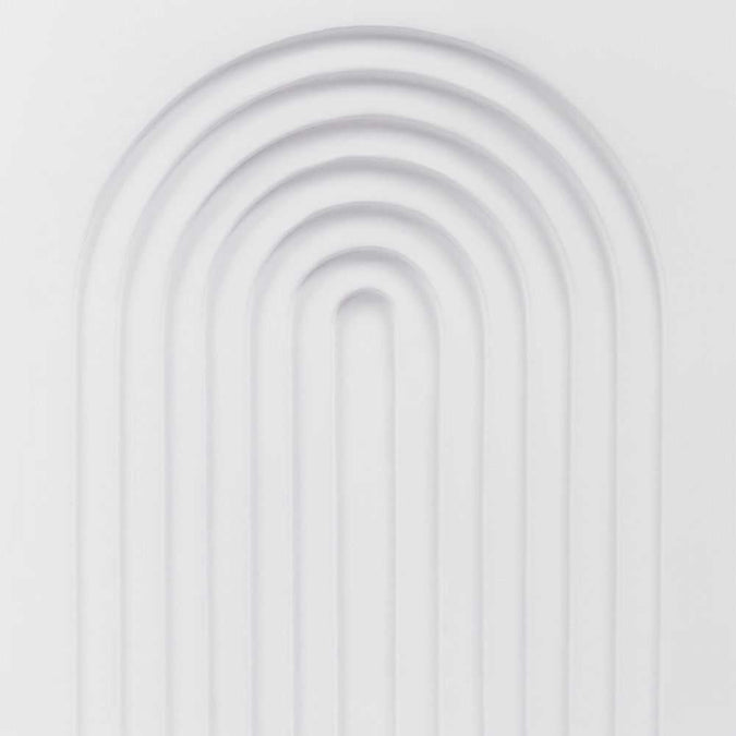 Arc Concrete Stool - White
