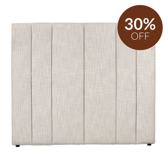 Soho Double Bedhead - Off White Linen