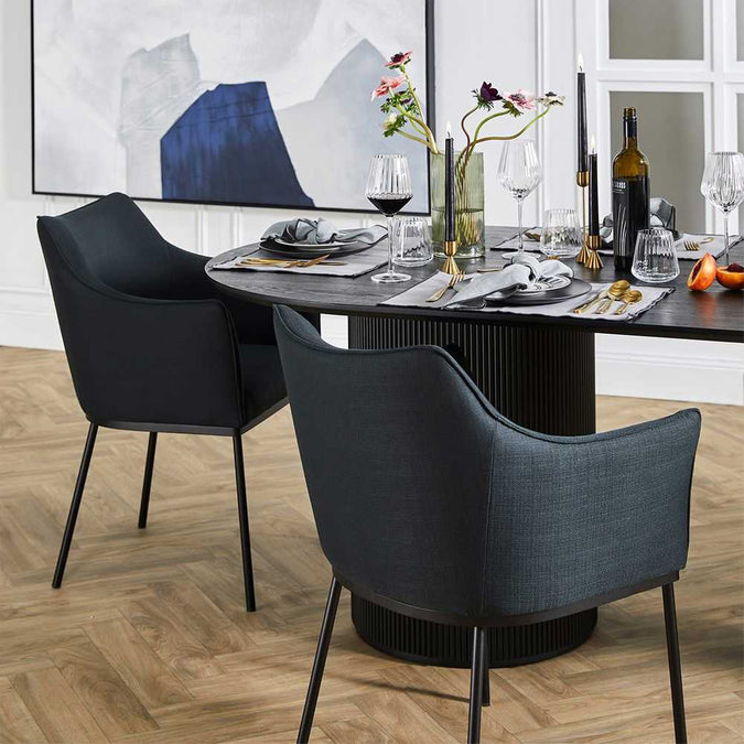 Alpha Dining Chair - Black - OUTLET NSW