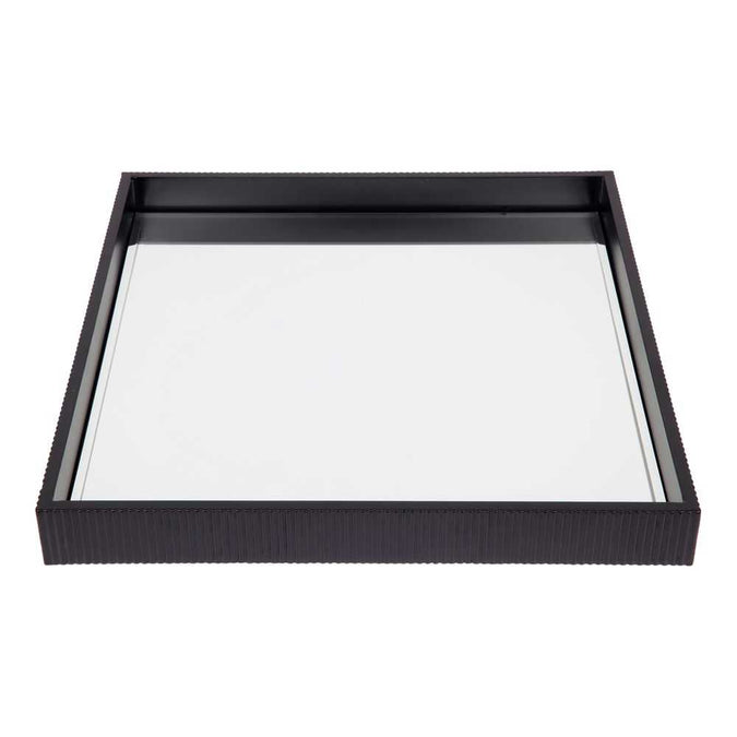 Miles Mirrored Tray - Medium Black