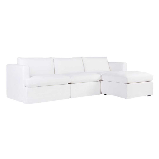 Birkshire Slip Cover Modular Sofa - White Linen Option 6