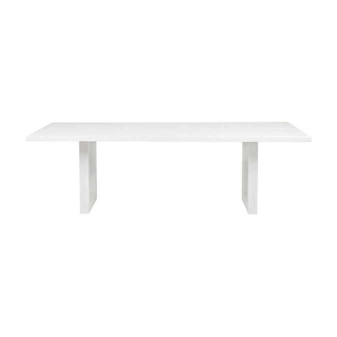 Leeton Oak Dining Table - 2m White