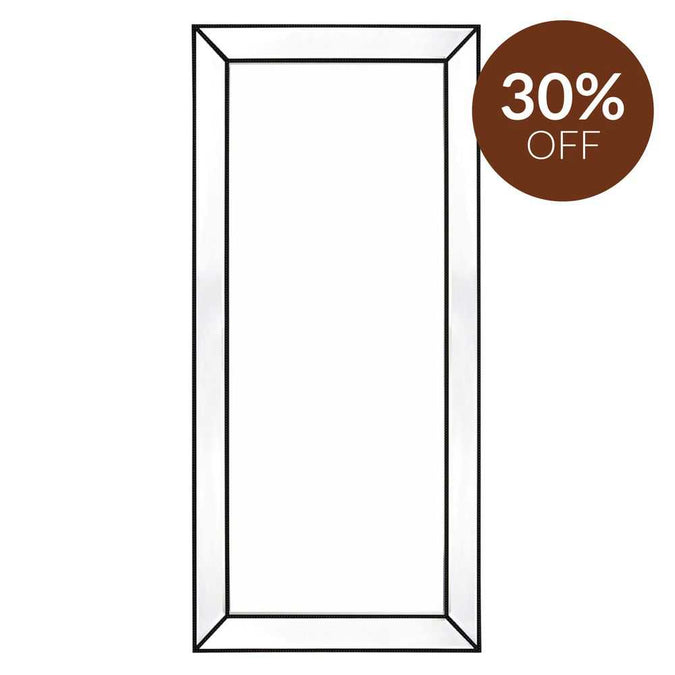 Zeta Floor Mirror - Black