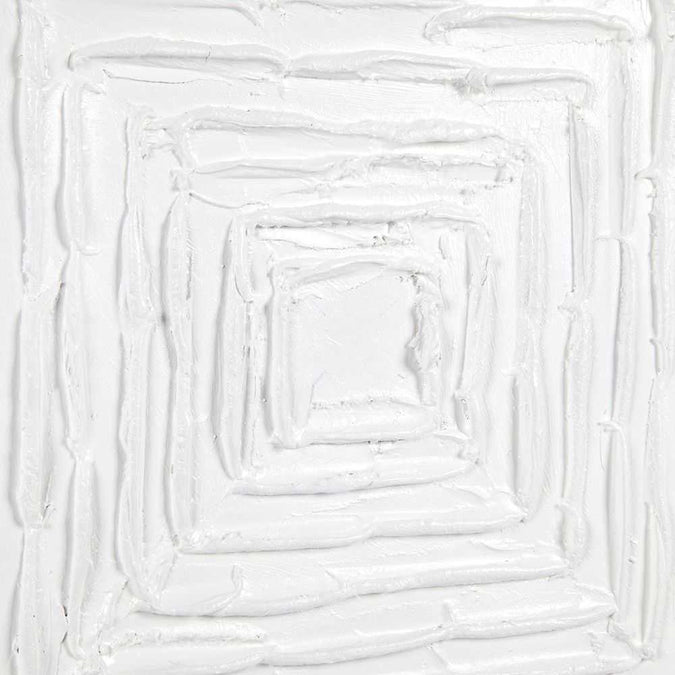 White Vortex Oil On Canvas Painting - Large