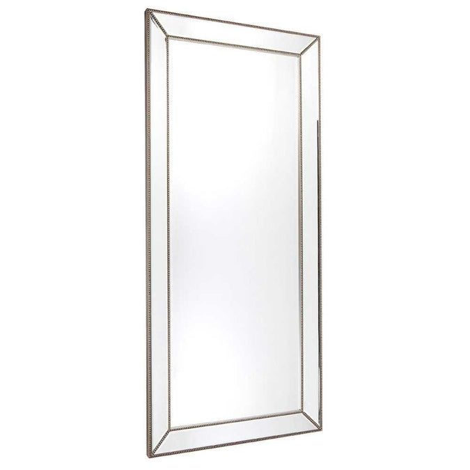 Zeta Floor Mirror - Antique Silver