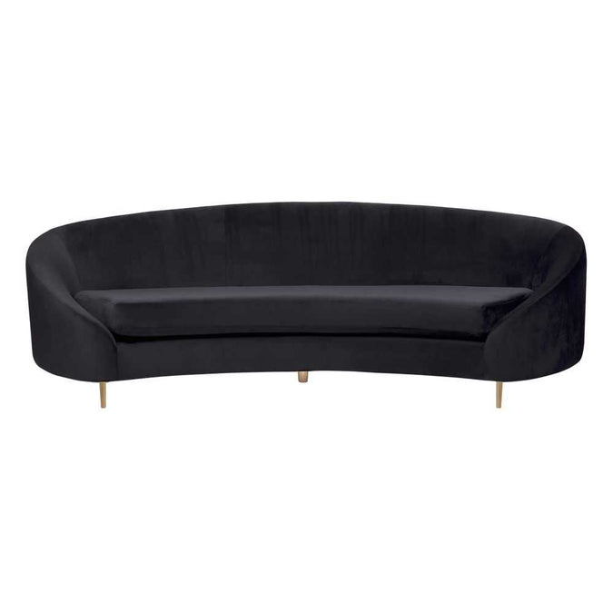 Luxe Upholstery Swatch - Black Velvet