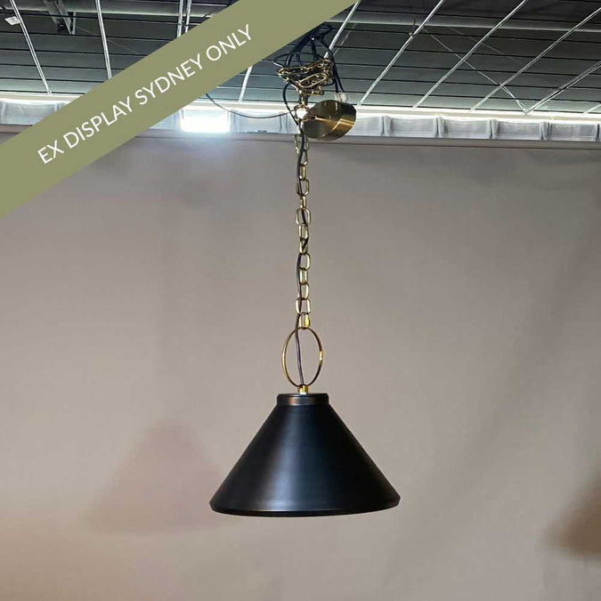 Bergen Pendant - Medium Black - OUTLET NSW