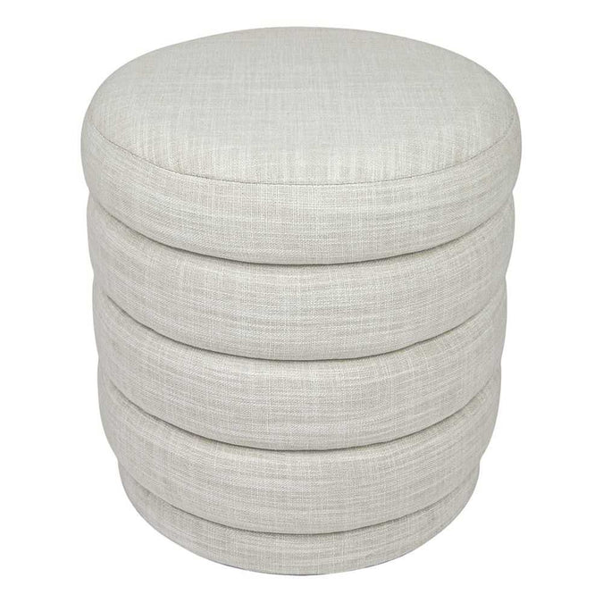 Demi Stool - Off White Linen