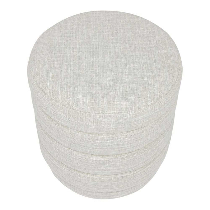 Demi Stool - Off White Linen