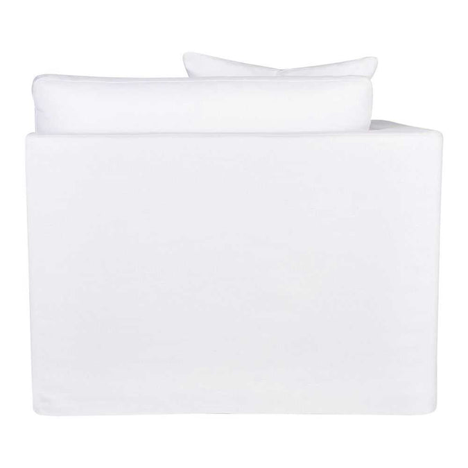 Birkshire Slip Cover Left Arm Facing Seat - White Linen
