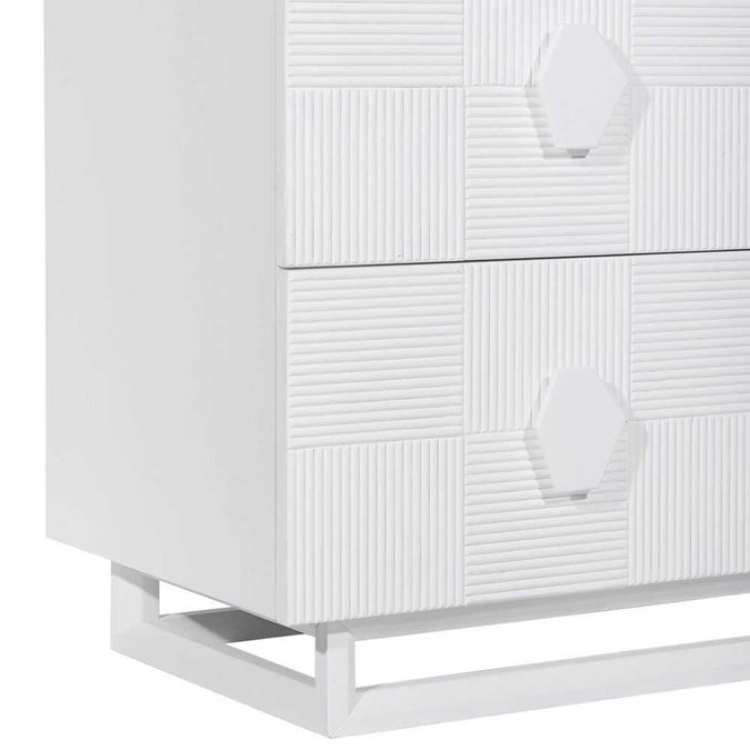 Alton 3 Drawer Chest - White