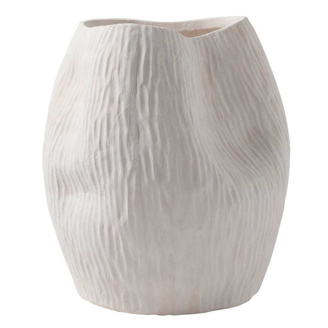 Maeve Porcelain Decorative Vase - Medium White - - Eleganté
