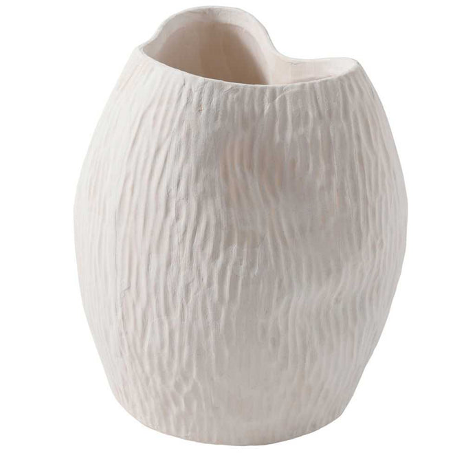 Maeve Porcelain Decorative Vase - Medium White - - Eleganté