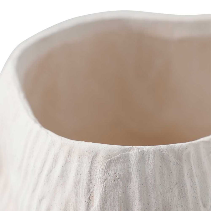 Maeve Porcelain Decorative Vase - Medium White - - Eleganté