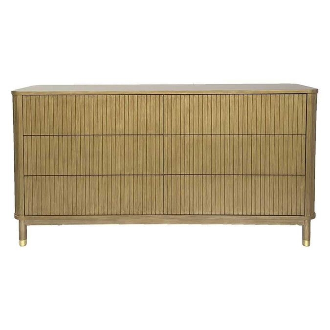 Sophia 6 Drawer Chest - Antique Gold - OUTLET NSW