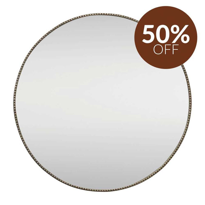 Vera Round Mirror - Antique Silver