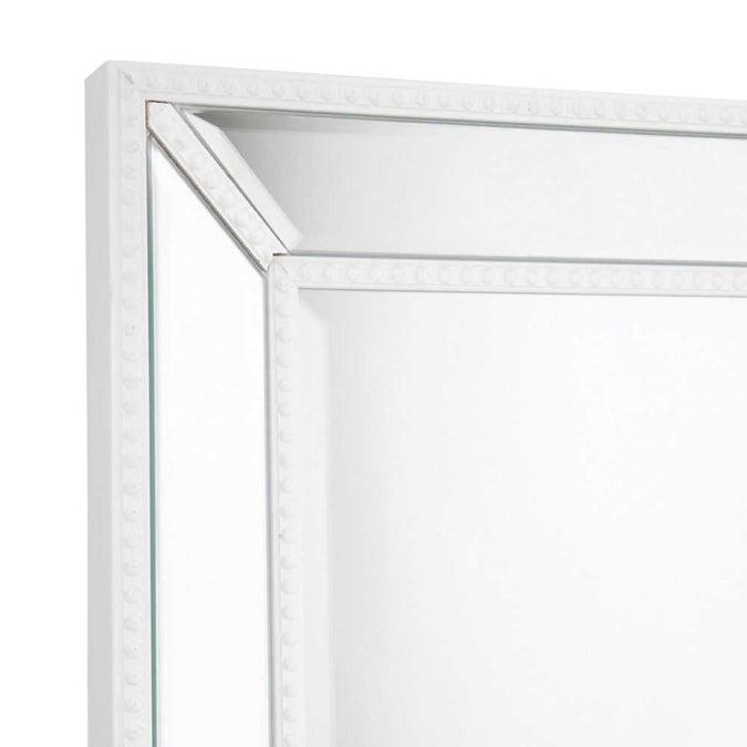 Zeta Wall Mirror - Medium White