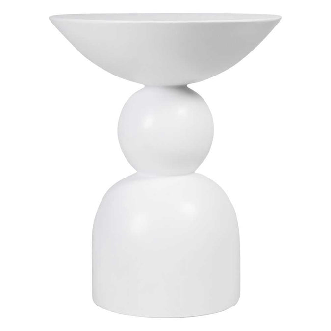 Ravello Side Table - White - - Eleganté