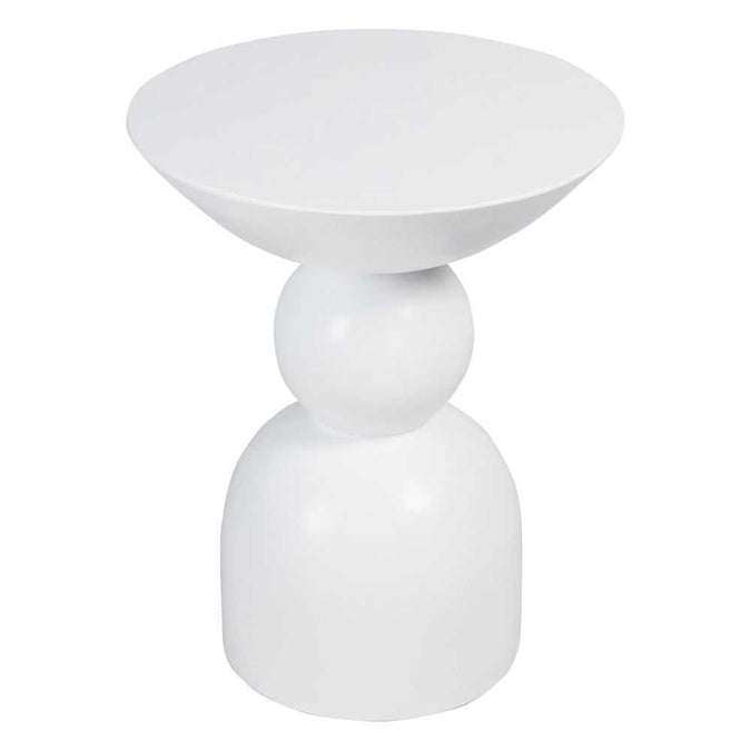 Ravello Side Table - White - - Eleganté